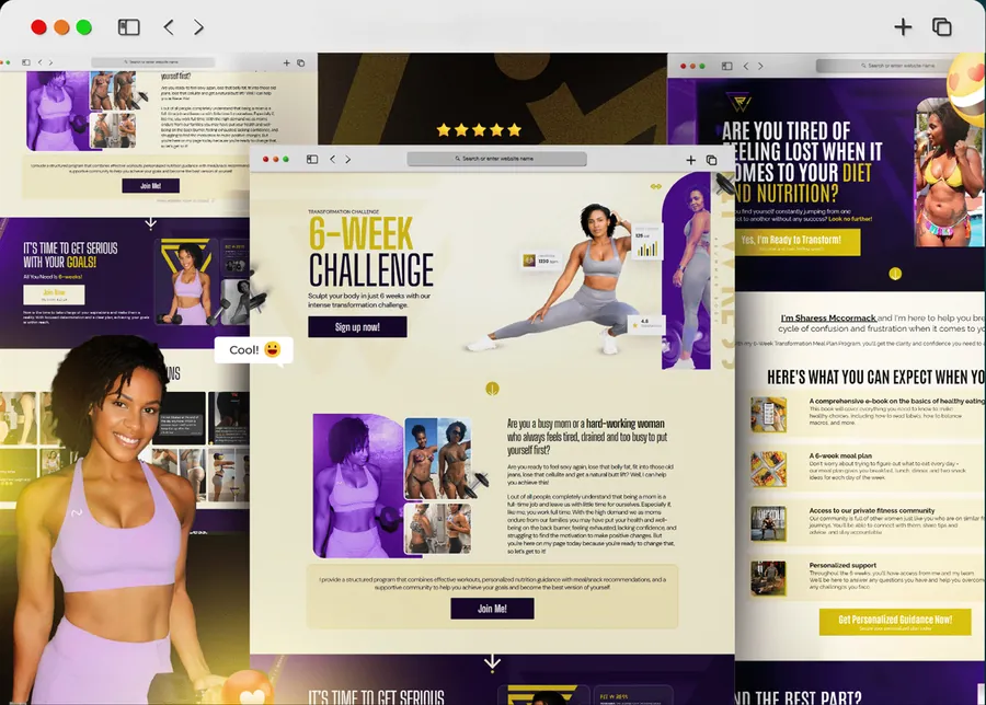 6-Week Transformation — Challenge Funnel design