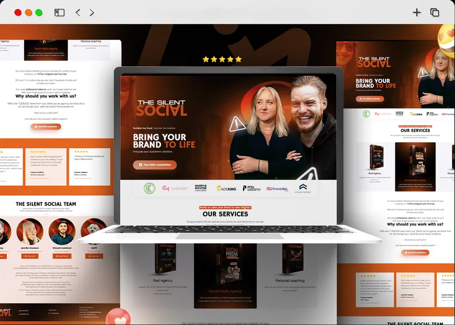 The Silent Social — Agency Website design